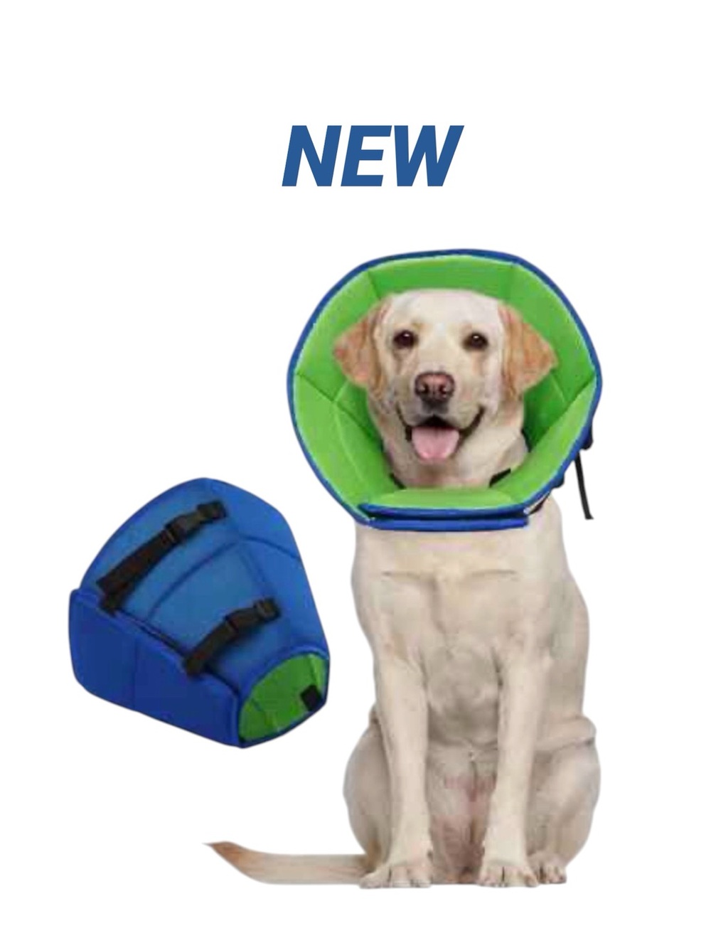 Dog Pet Recovery Soft Collar Cone Elizabethan Flex Breathable Adjustable Med NWO